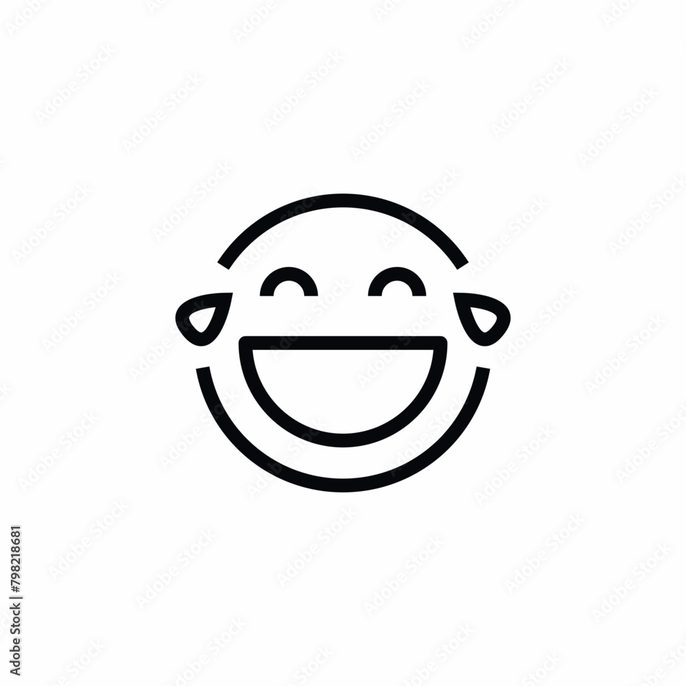 laugh emoji smile tears icon laugh emoji smile tears icon