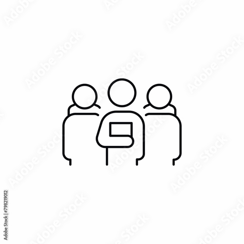 group of students pupils icon