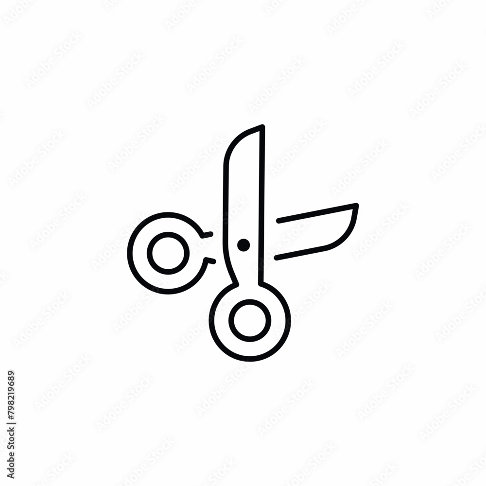 tailor scissors cut tool icon tailor scissors cut tool icon