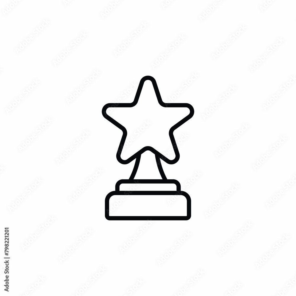 award star achievement trophy icon award star achievement trophy icon