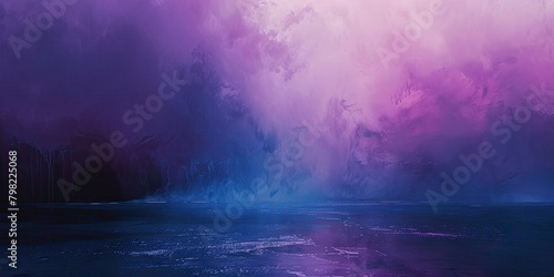 Wallpaper Mural A painting of a stormy sea with purple and blue tones. The mood of the painting is intense and dramatic Torontodigital.ca