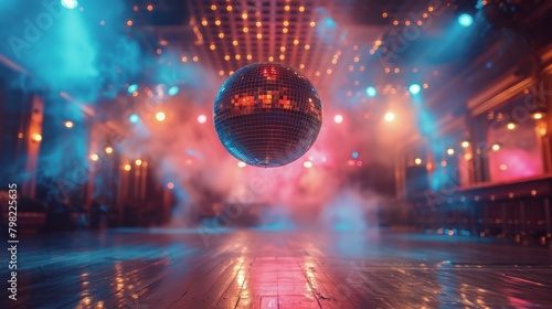 Disco Ball on Dance Floor