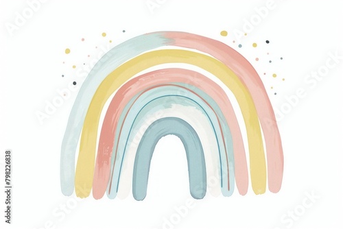 Individual boho rainbow painting graphics tape. © Rawpixel.com