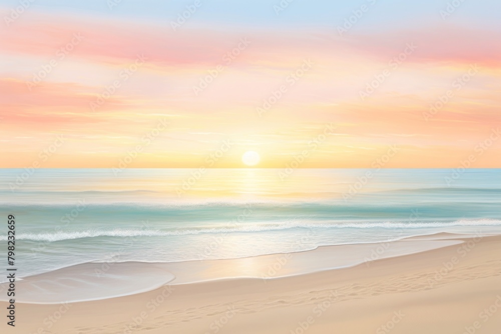 Sunset beach backgrounds outdoors horizon.