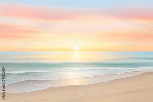 Sunset beach backgrounds outdoors horizon. © Rawpixel.com