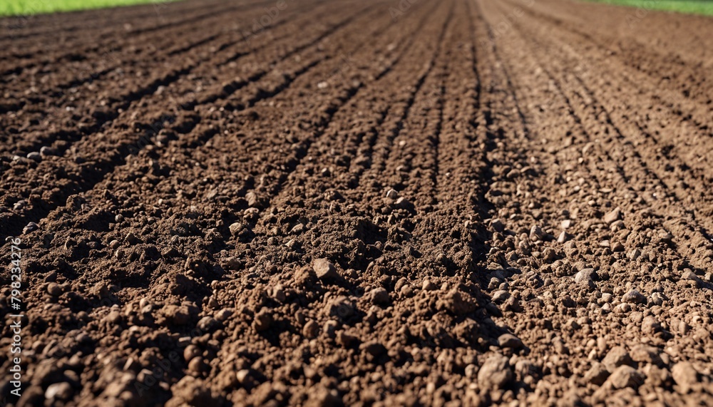 Solid background of soil, a large field of land. Agricultural industry background. Solid background of soil, a large field of land. Agricultural industry background.