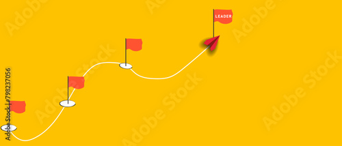 red plane going through workflow challenges one by one. Workflow, working process, project progress, success tracking, work experience idea concept.	