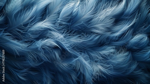 Close Up of a Blue Birds Feathers photo