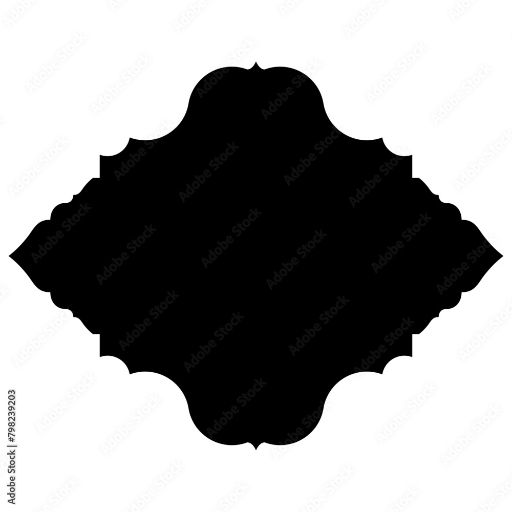 Obraz premium Islamic Label Emblem Shape Glyph Pictogram symbol visual illustration