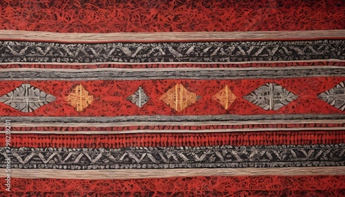 Intricate Traditional Textile Art With Handwoven