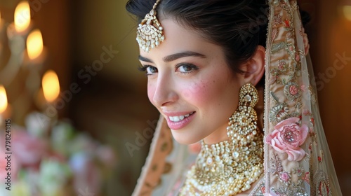 Woman Wearing Flower Crown