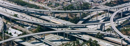  California Highways: Aerial 4K View of Highway and Intersection in the United States
