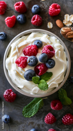 Greek yogurt with fresh berries