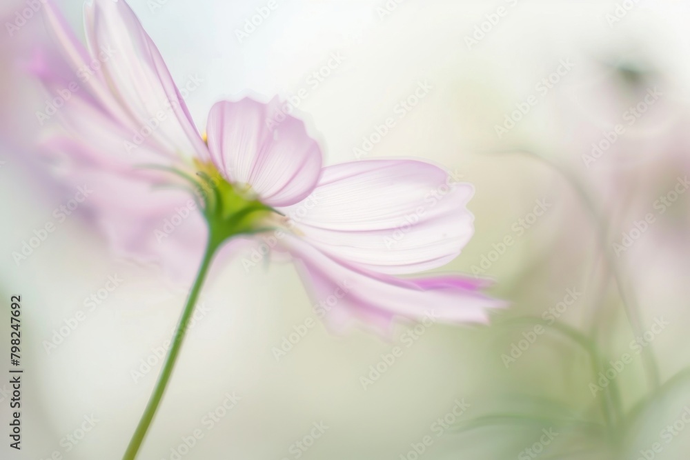 Fototapeta premium Pink flower asteraceae outdoors blossom.