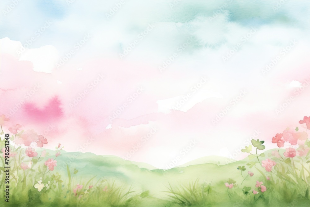 Field landscape outdoors painting. Field landscape outdoors painting.