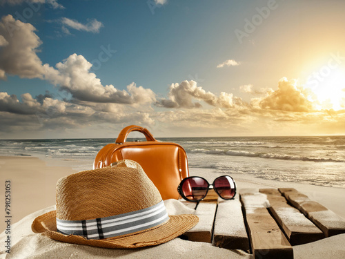 Vacances exotiques à la plage au soleil