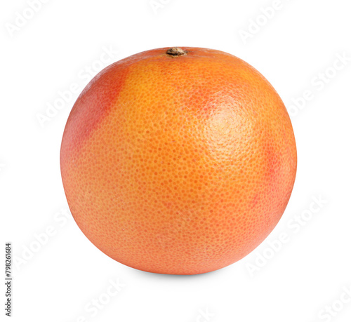 Citrus fruit. Whole fresh grapefruit isolated on white