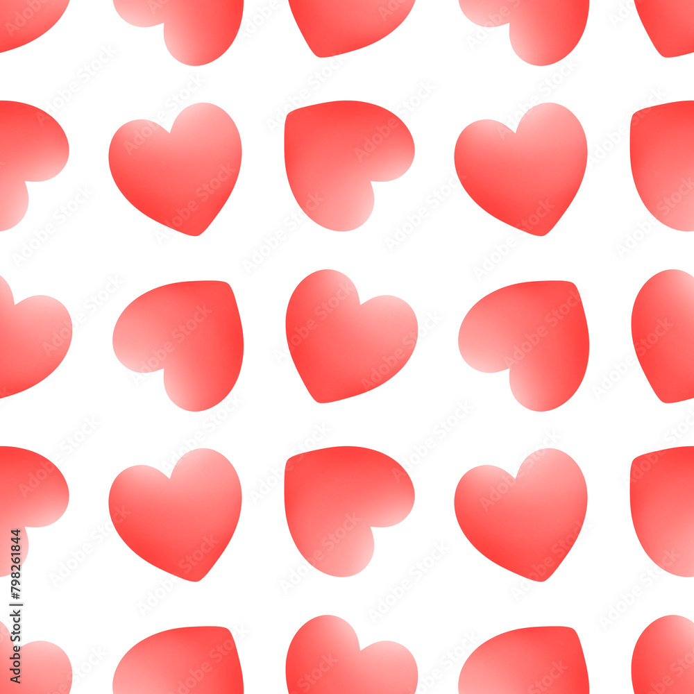 Red heart repeating pattern