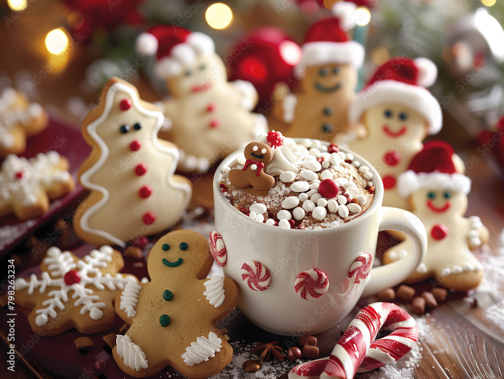Delicious christmas cookies, ai Delicious christmas cookies, ai