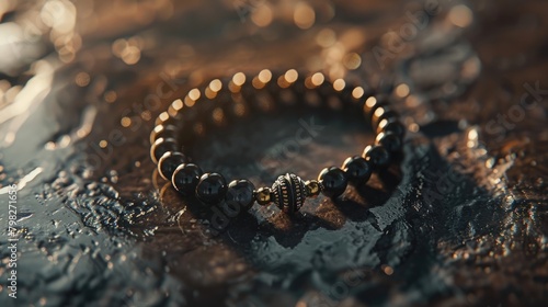 A close-up shot of a memorial bracelet, symbolizing the loss of a loved one to overdose, on International Overdose Awareness Day.