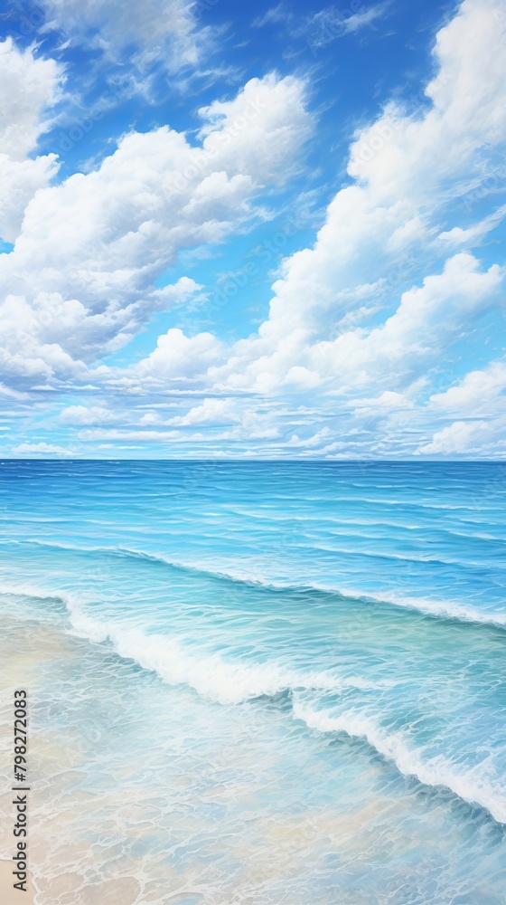 青空と海,Generative AI AI画像