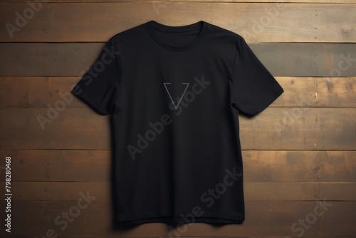 Minimalist black t shirt t-shirt sleeve clothing.