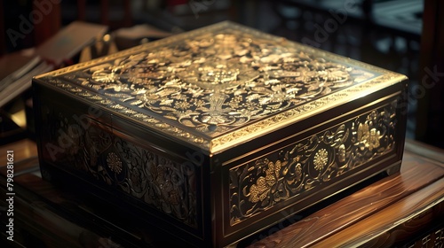 As the camera zooms in, the treasure box emerges as a work of art in its own right, its intricate craftsmanship and timeless beauty captured with breathtaking clarity © Love Mohammad