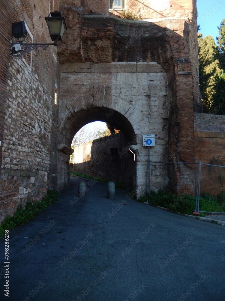 Roma, Arco di Dolabella, architettura, antica, arco