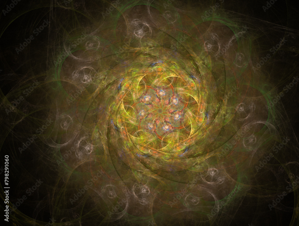 Naklejka premium Imaginatory fractal abstract background Image