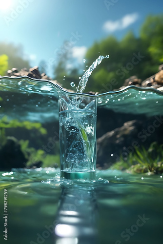 water splash in the water © Maqsood