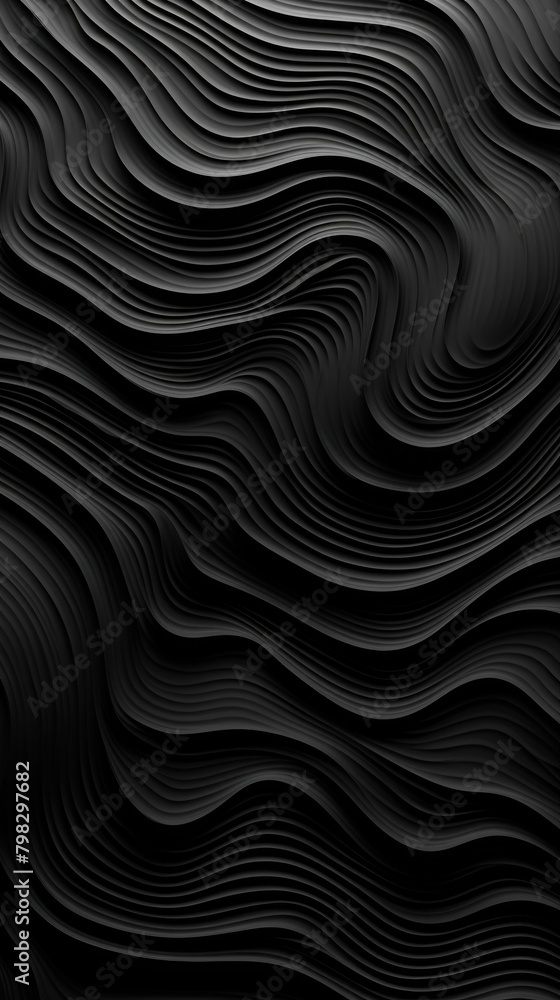 Wave texture black abstract backgrounds.