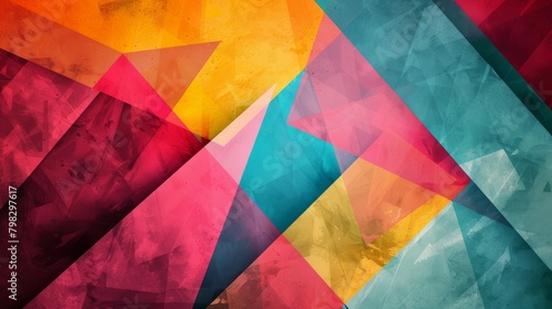Colorful geometric abstract background