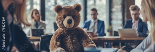 A bearheaded HR manager nurtures the company culture, providing support and protection to ensure a stable organizational environment, business concept