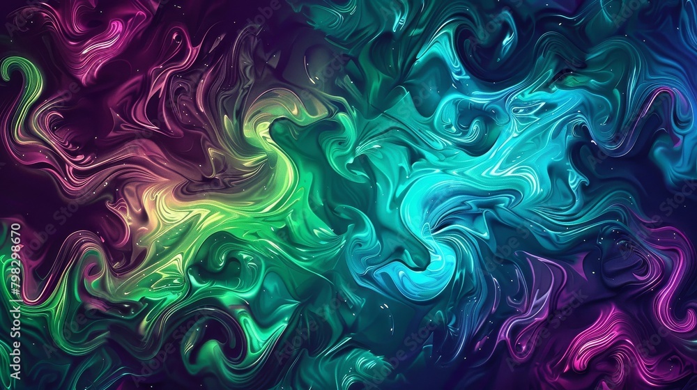 Vivid swirls of digital paint create a mesmerizing abstract art Vivid swirls of digital paint create a mesmerizing abstract art