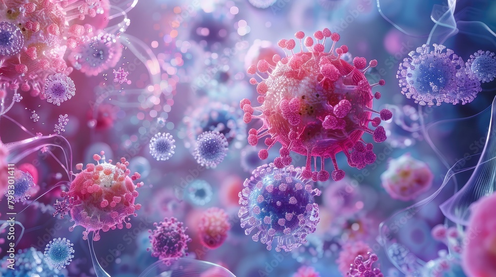 Naklejka premium The Art of Medical Research in Biotechnology