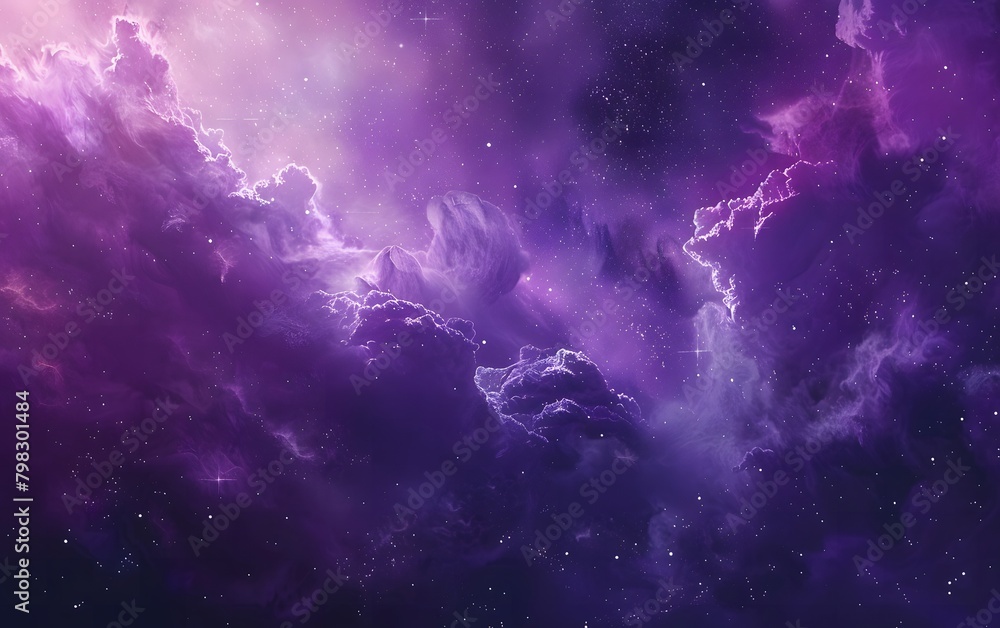 a Dreamy purple Cosmic Universe