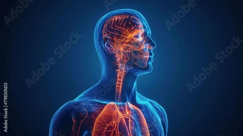The anatomical study of the respiratory system has led to improvements in respiratory therapies and interventions for diseases like asthma and COPD, science concept photo