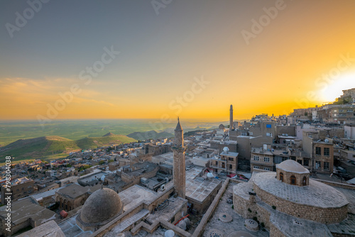 mardin touristic old city general views cross streets day and night photos photo