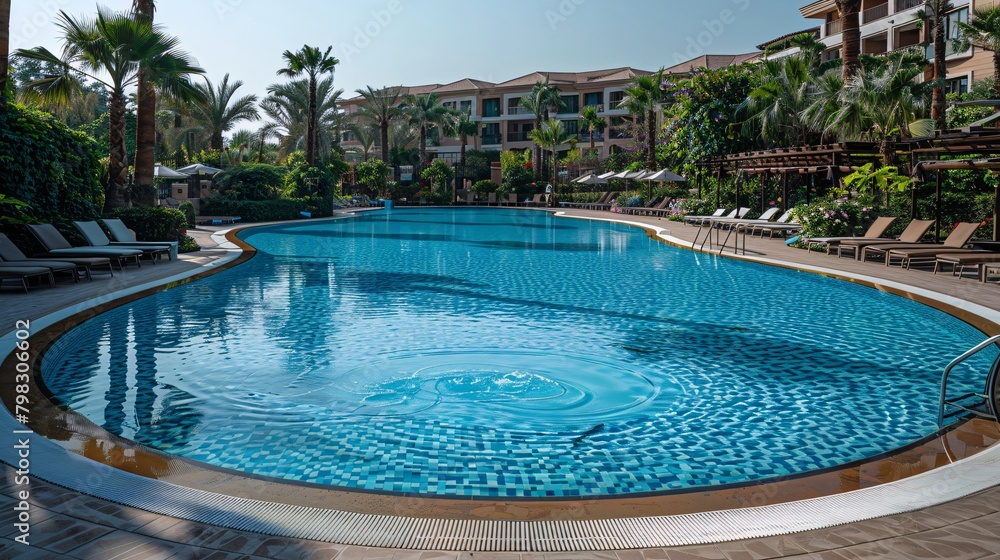 swimming pool in the resort