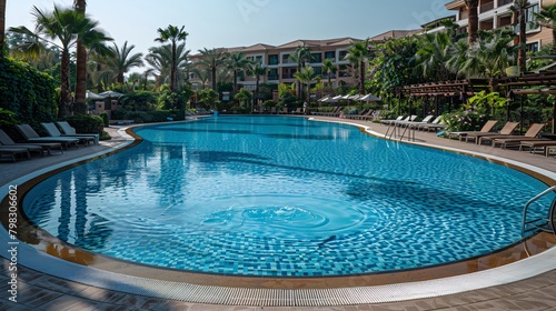 swimming pool in the resort © Spyrydon