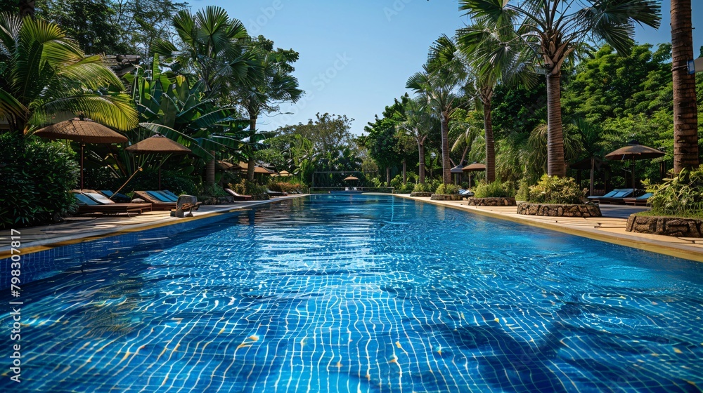 swimming pool in the resort