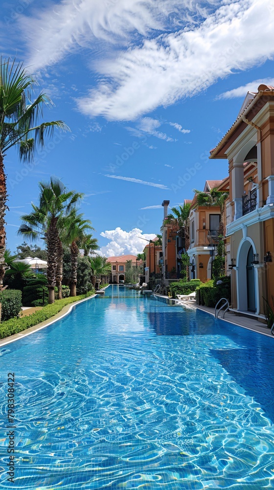 swimming pool in the resort