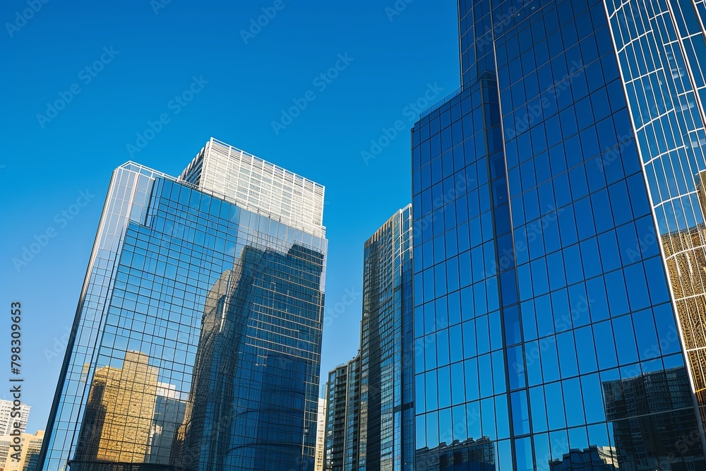 Clear Sky Heights: Modern Metropolis Reflections