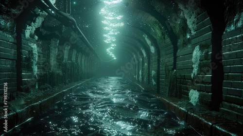 Underwater Power A Stunning D Rendered Depiction of Undertow photo