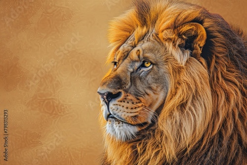 Regal Power  Lion King Vector Art - Wildlife Majesty  Sovereign Grace  Leadership Essence