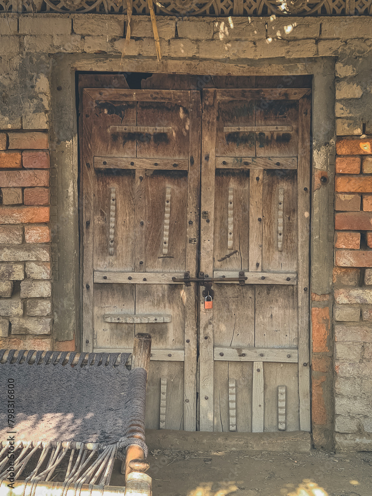 old door Punjab Pakistan village life vintage heritage