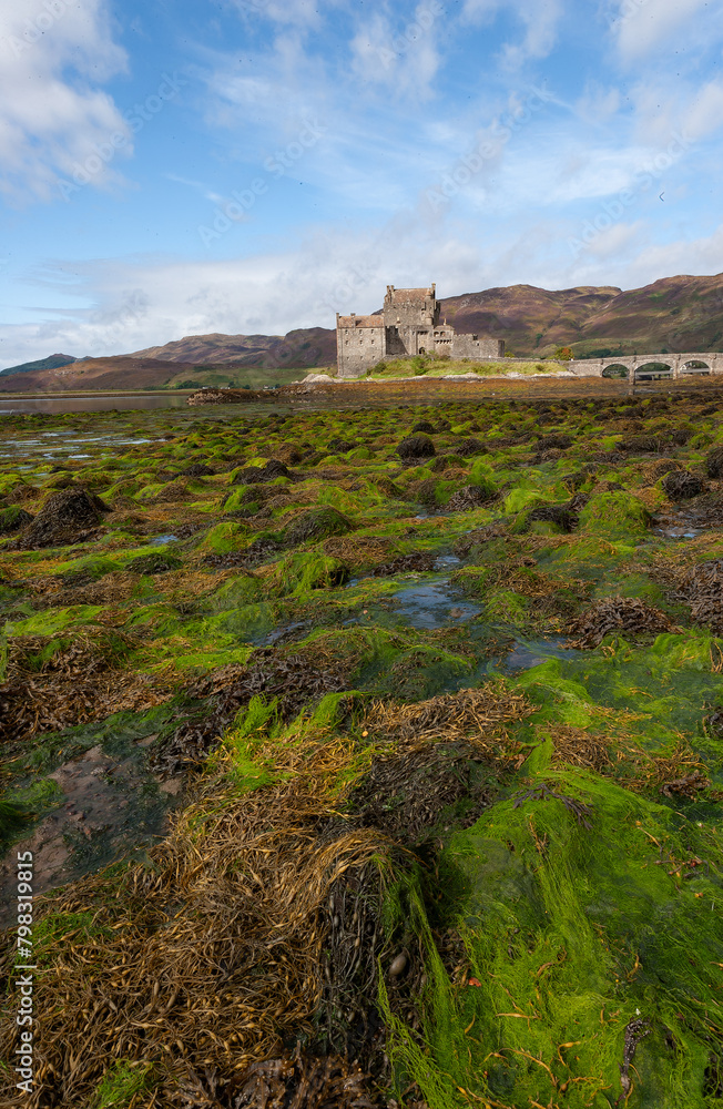 Spectacularly sited reconstructed Medieval castle. Sited on an island, connected by a causeway to the mainland at the head of Loch Duich. Spectacularly sited reconstructed Medieval castle. Sited on an island, connected by a causeway to the mainland at the head of Loch Duich.