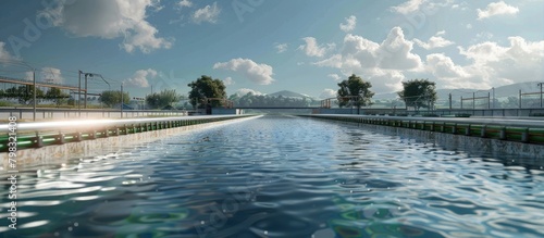 Innovative D Rendering of Aquaculture Technology for Sustainable Future photo