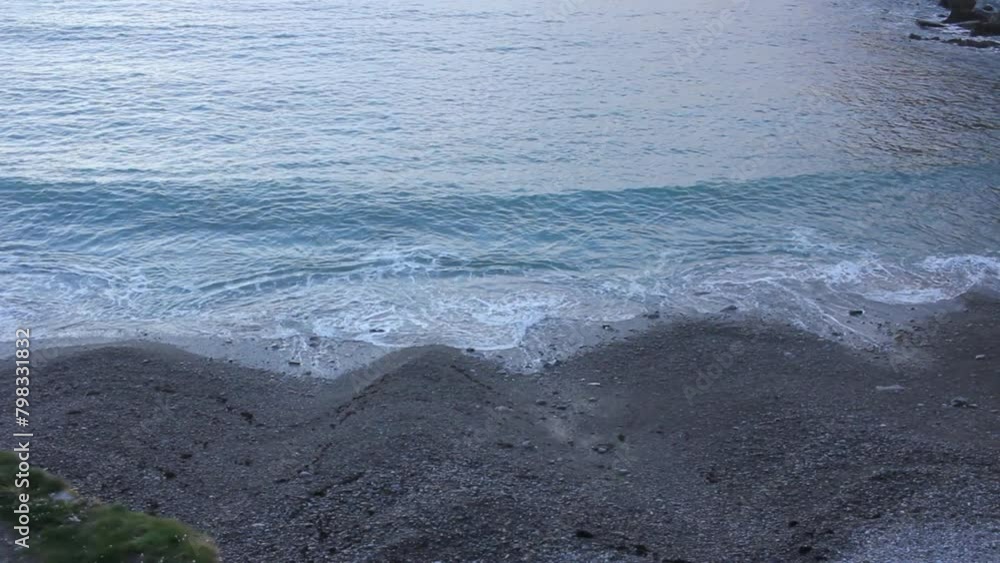 waves in beach of Silence, Asturias, Spain waves in beach of Silence, Asturias, Spain