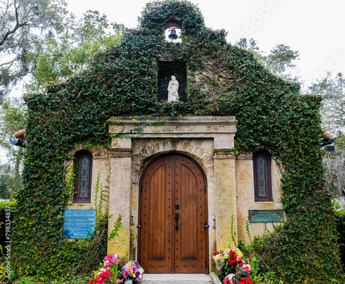 The Chapel of Our Lady of La Leche Shrine, Nombre de Dios Mission, St. Augustine, Florida, USA
